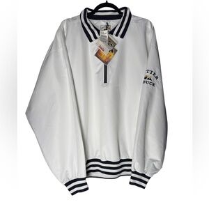 Cutter & Buck Men’s XL White Golf Pullover Jacket Windbreaker Performance NEW
